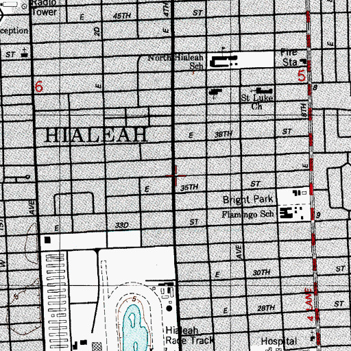 Topographic Map of Little Dolphin Number 2 Day Care Center, FL