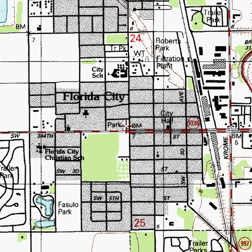 Topographic Map of Le Jardin Head Start Number 5, FL