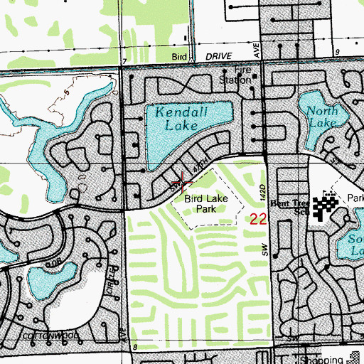 Topographic Map of Kids Depot Day Care Center, FL