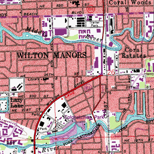 Topographic Map of Kids in Distress, FL