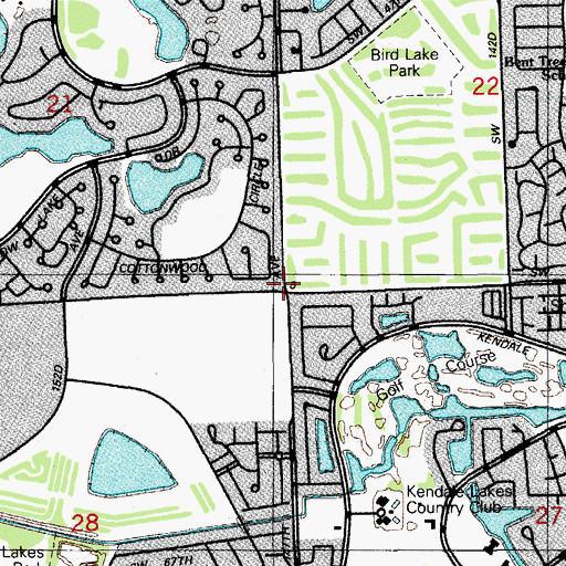Topographic Map of Kids Learning Center, FL