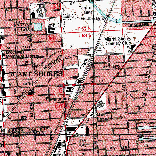 Topographic Map of Kids on the Move and More Day Care Center, FL