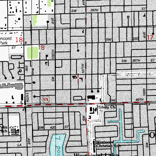 Topographic Map of Kids Paradise Day Care Center, FL