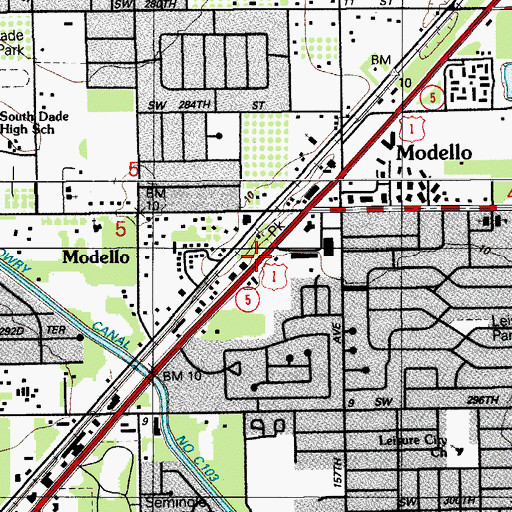 Topographic Map of Kids R Us Day Care Center, FL