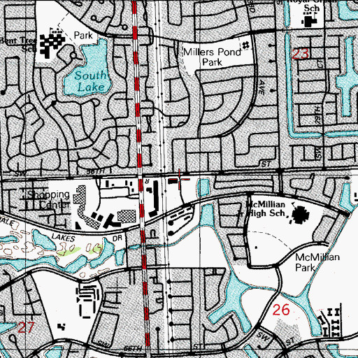 Topographic Map of Kid's World Preschool, FL