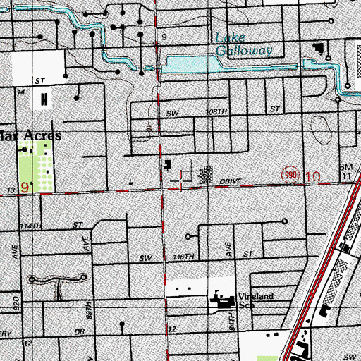 Topographic Map of Killian Montessori School, FL