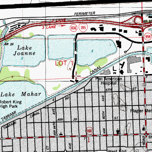 Topographic Map of La Petite Academy Child Care Center, FL