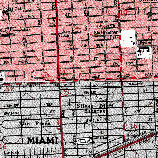Topographic Map of La Premiere Ecole, FL