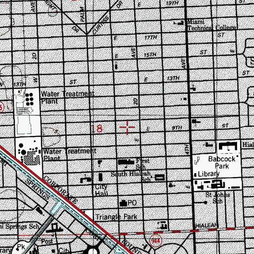 Topographic Map of La Scala Day Care Center I, FL