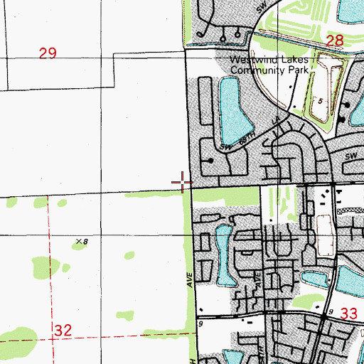 Topographic Map of Lago Mar Preschool, FL
