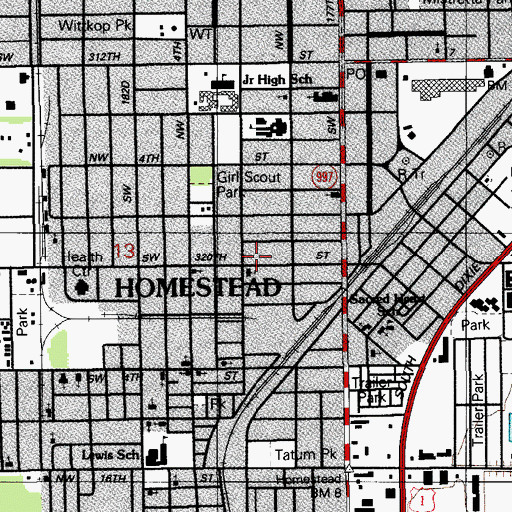 Topographic Map of Le Jardin Head Start Number 3, FL