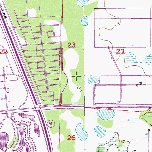Topographic Map of John D MacArthur Campus, FL
