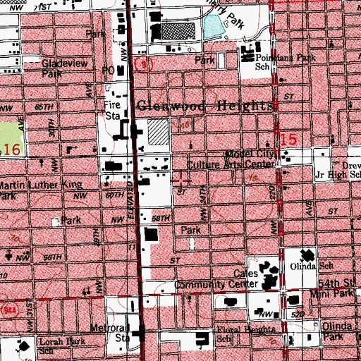Topographic Map of Johnson's Toddlers University, FL