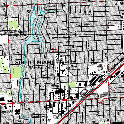 Topographic Map of Jre Lee Educational Center, FL