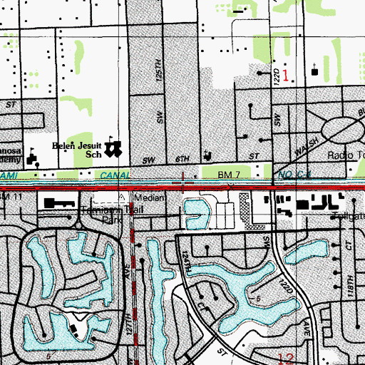 Topographic Map of Just Kids Day Care Center, FL
