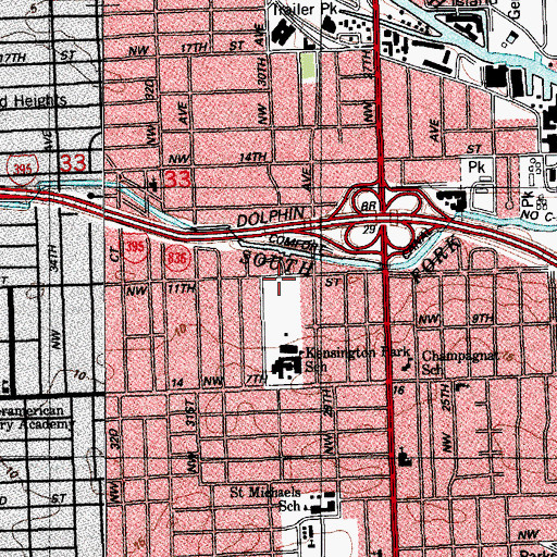 Topographic Map of Primary Learning Center D, FL