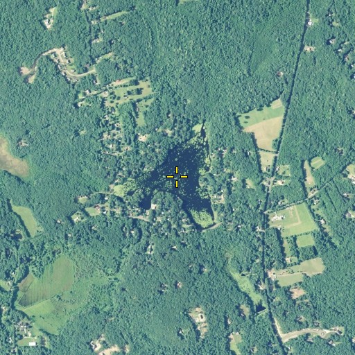 Aerial/Satellite Image of Hidden Lake, CT