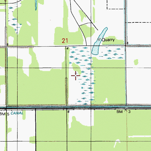 Topographic Map of Keys Gate Charter School, FL