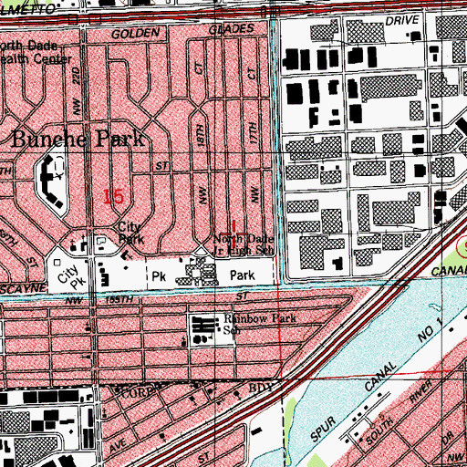 Topographic Map of Kiddies Day Care Center, FL