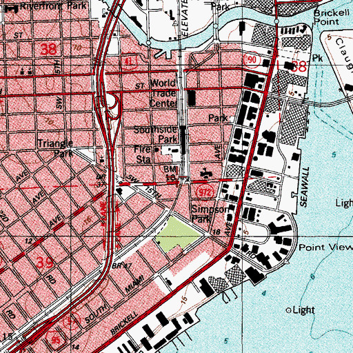 Topographic Map of Holy Comforter Day Care Center, FL