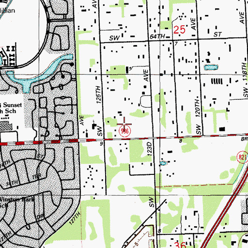 Topographic Map of Holy Cross Academy, FL