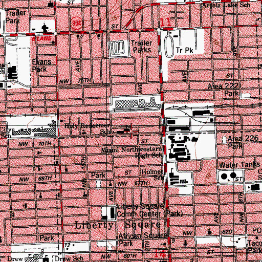 Topographic Map of Holy Redeemer Head Start, FL