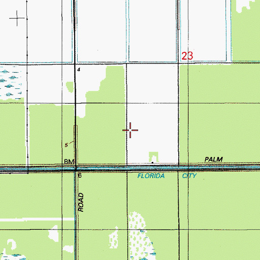 Topographic Map of Homestead Motorsports Complex, FL