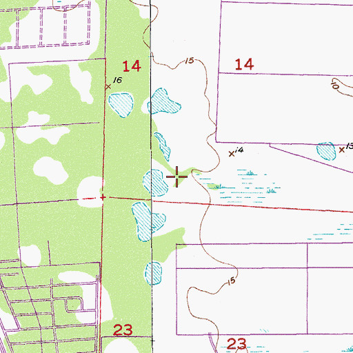 Topographic Map of Independence Middle School, FL
