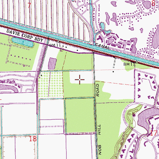 Topographic Map of Indian Ridge Middle School, FL