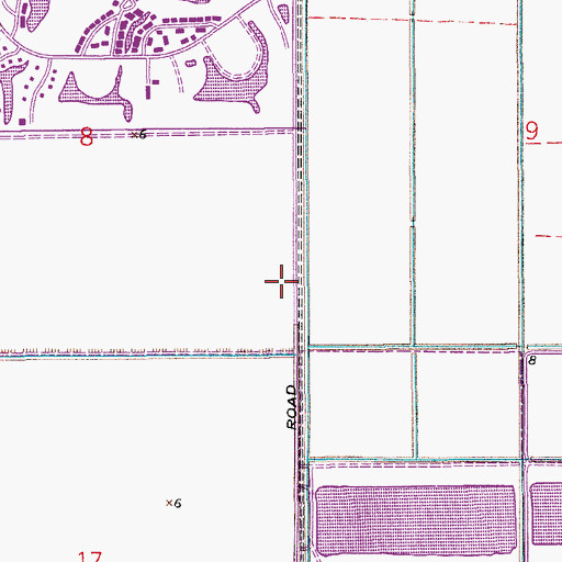 Topographic Map of Indian Trace Square Shopping Center, FL