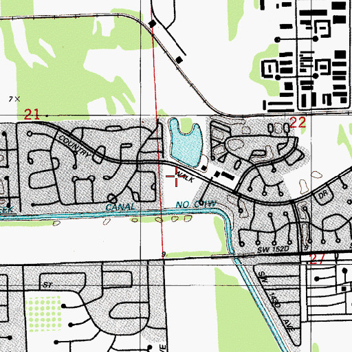 Topographic Map of Jack D Gordon Elementary School, FL