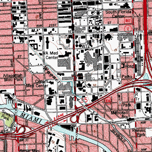 Topographic Map of Jackson Infant-Toddler Center, FL