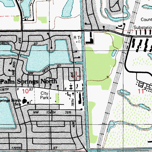 Topographic Map of Janero Day Care Center, FL