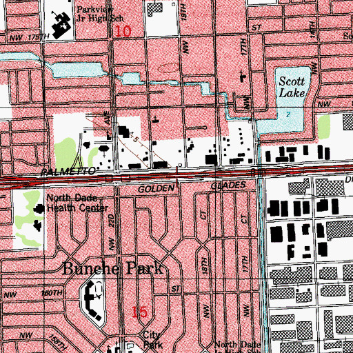 Topographic Map of Jean's Kiddie Kollege, FL