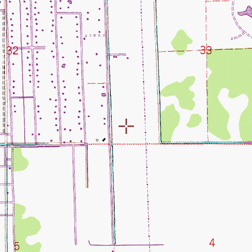 Topographic Map of Hawkes Bluff Elementary School, FL