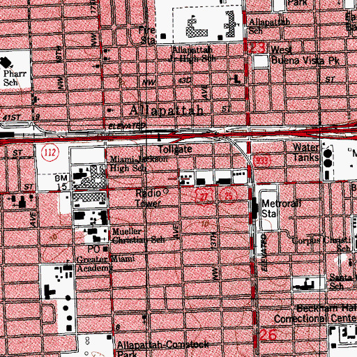 Topographic Map of Head Start Intervention Center, FL