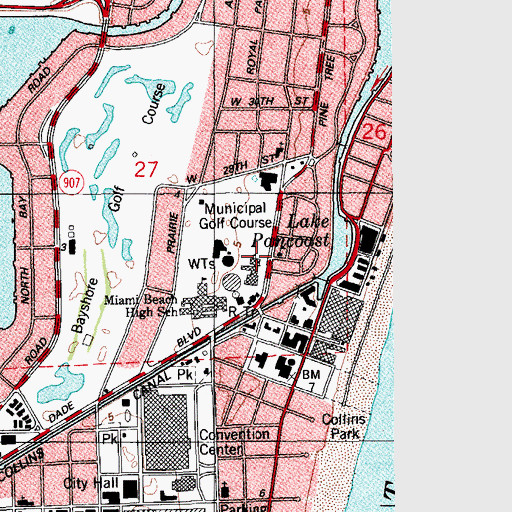 Topographic Map of Rabbi Alexander Gross Hebrew Academy and High School, FL