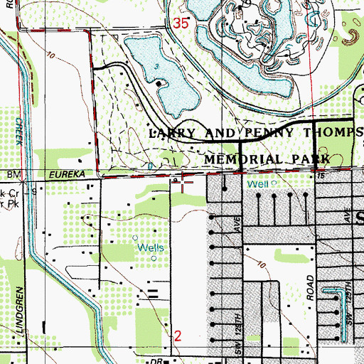 Topographic Map of Herbert A Ammons Middle School, FL