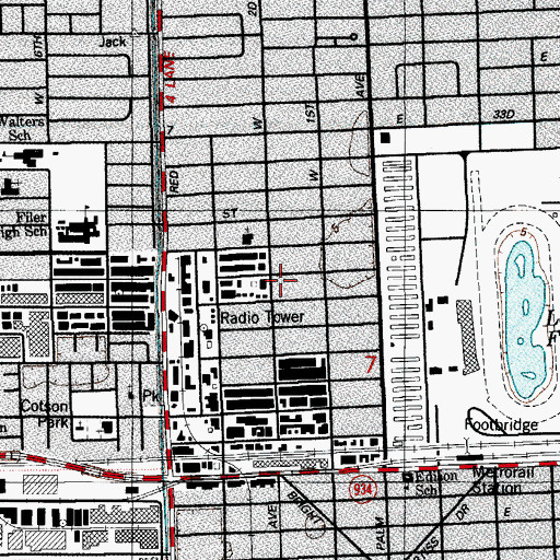 Topographic Map of Hialeah Convalescent Home, FL