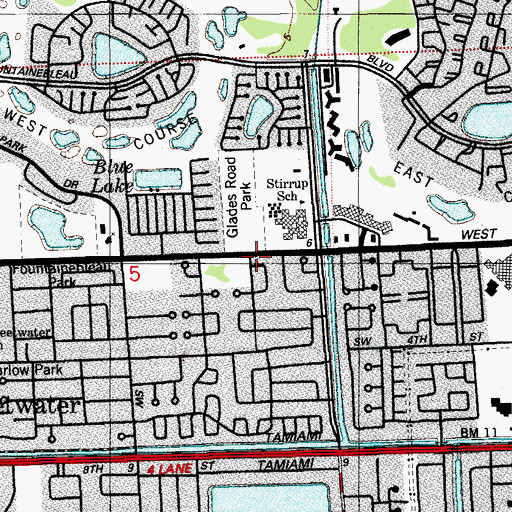 Topographic Map of Happy Faces Day Care Center, FL