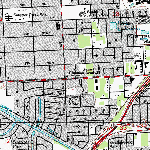 Topographic Map of Happy Faces II Day Care Center, FL