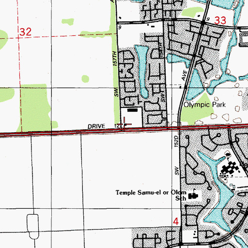 Topographic Map of Happy Hippo Day Care and Learning Center, FL
