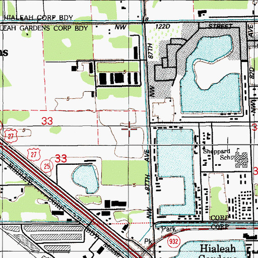 Topographic Map of Happy Start Child Care and Kindergarten, FL