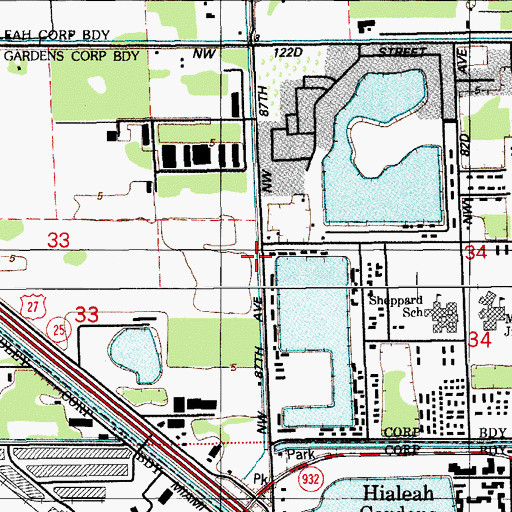 Topographic Map of Happy Start Day Care Center and Kindergarten, FL