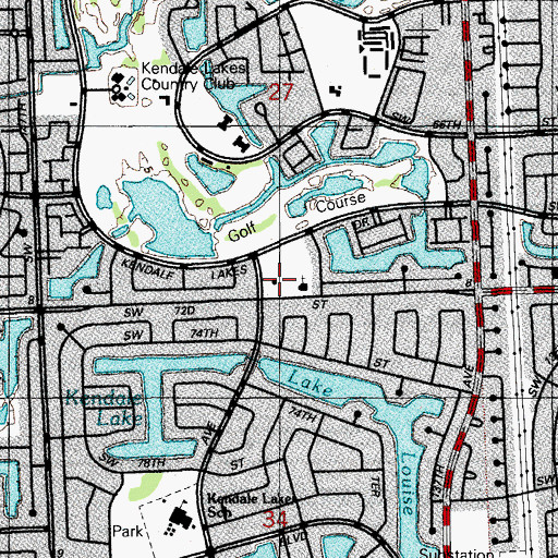 Topographic Map of Good Sheperd School, FL