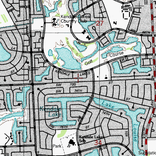 Topographic Map of Good Shepherd Catholic Church Day Care Center, FL