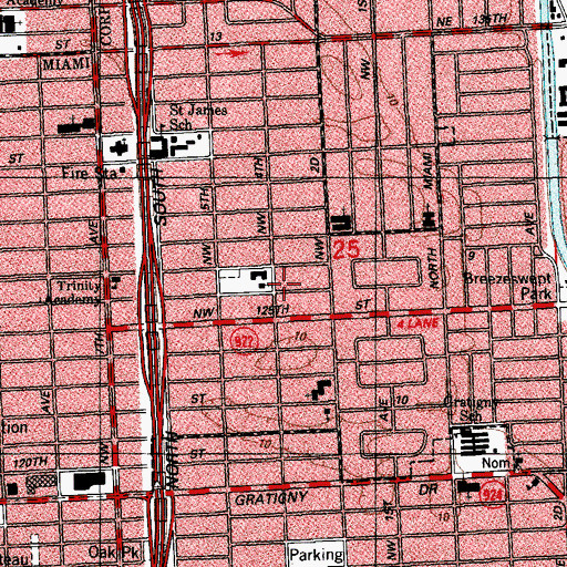 Topographic Map of Good Shepherd Lutheran Preschool, FL