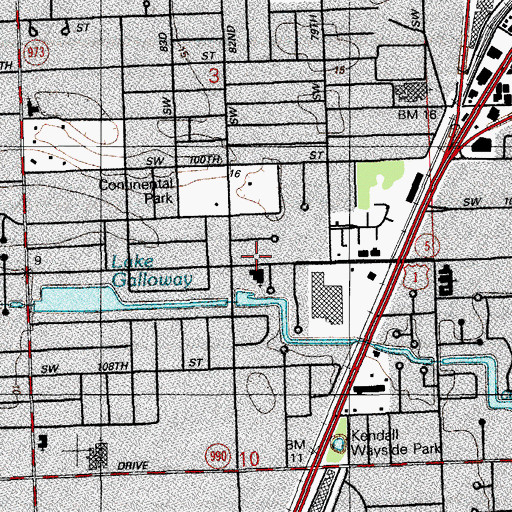 Topographic Map of Graceous Care Learning Center, FL