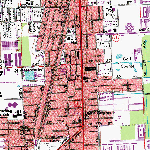 Topographic Map of Graves Museum, FL