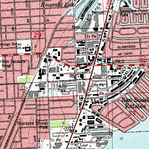 Topographic Map of Greenwich Studios, FL